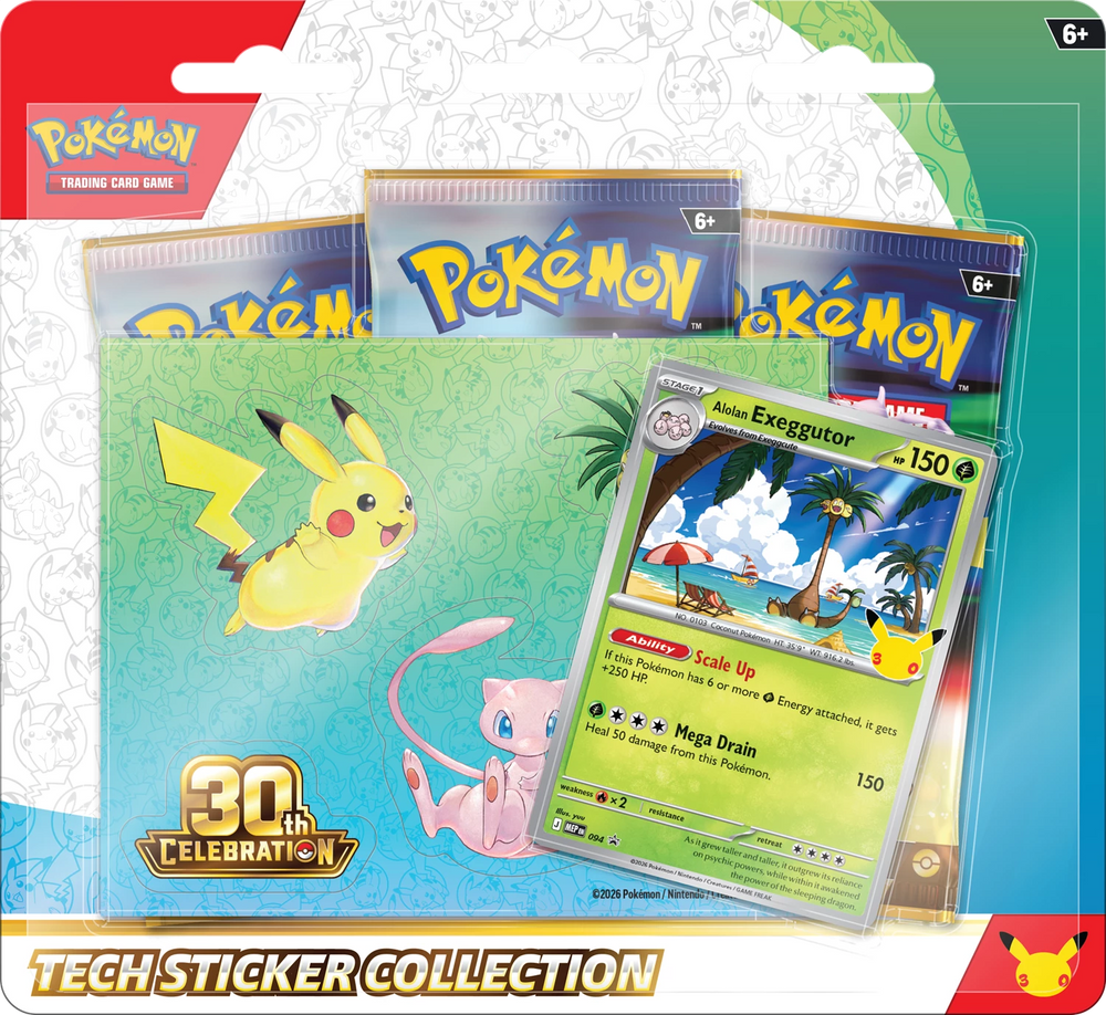 Pokémon TCG - 30th Celebration Tech Sticker Collection Alolan Exeggutor Laschocards