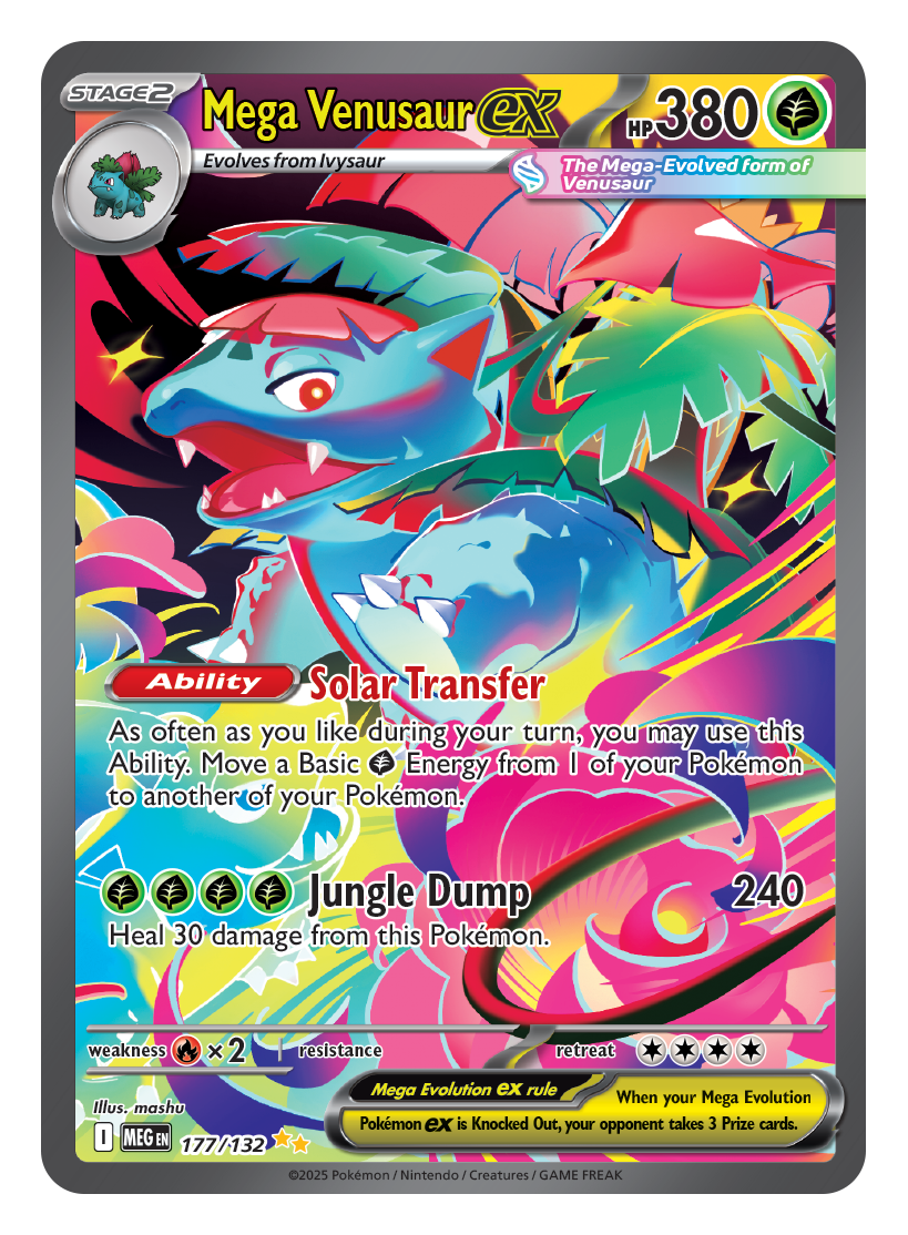 Mega Venusaur ex ME01 Mega Evolutions 