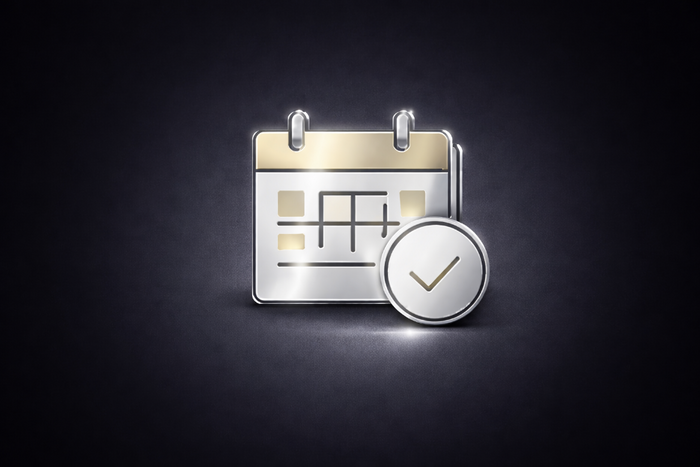 Transparente Pre-Order Termine für deine Planung