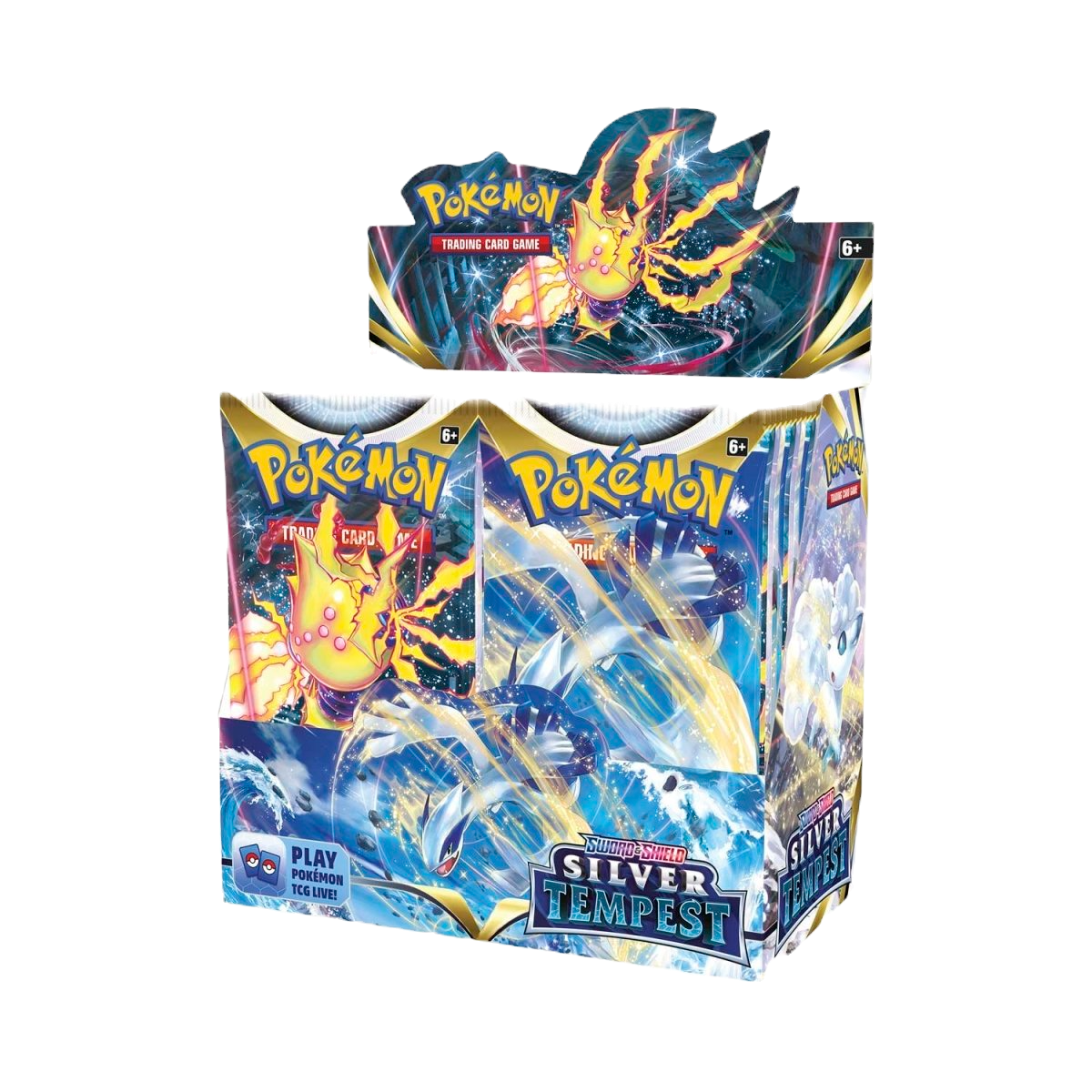 Pokémon TCG - Sword & Shield: Silver Tempest Booster Box Display