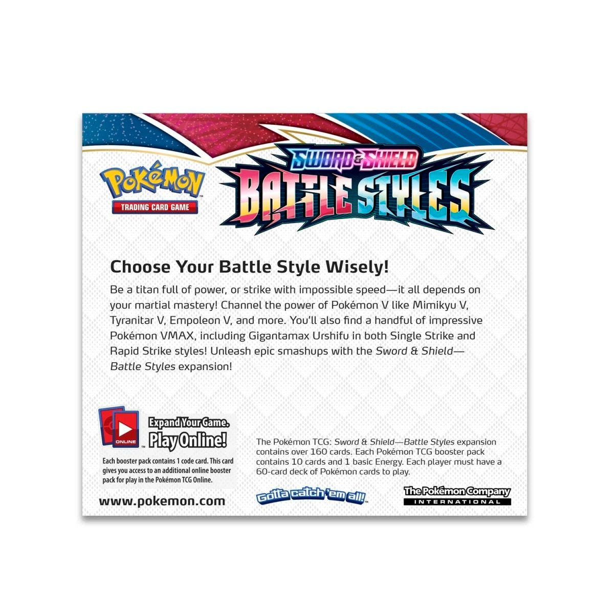 Pokémon TCG - Sword & Shield: Battle Styles Booster Box Display