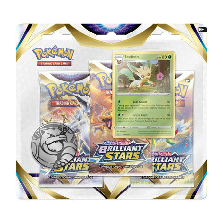 Pokémon TCG - Brilliant Stars 3-Pack Blister Leafeon