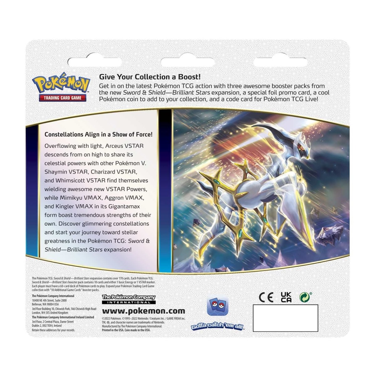 Pokémon TCG - Brilliant Stars 3-Pack Blister Leafeon