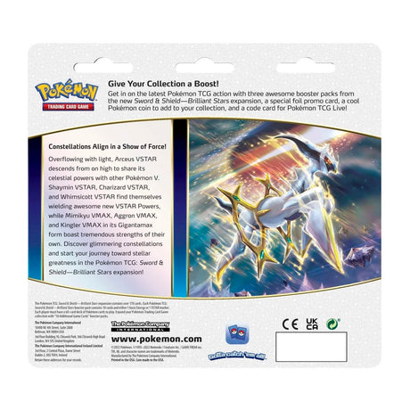 Pokémon TCG - Brilliant Stars 3-Pack Blister Leafeon
