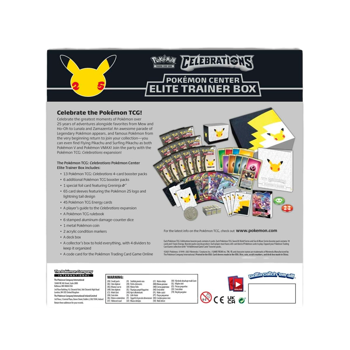 Pokémon TCG - Celebrations Pokémon Center Elite Trainer Box