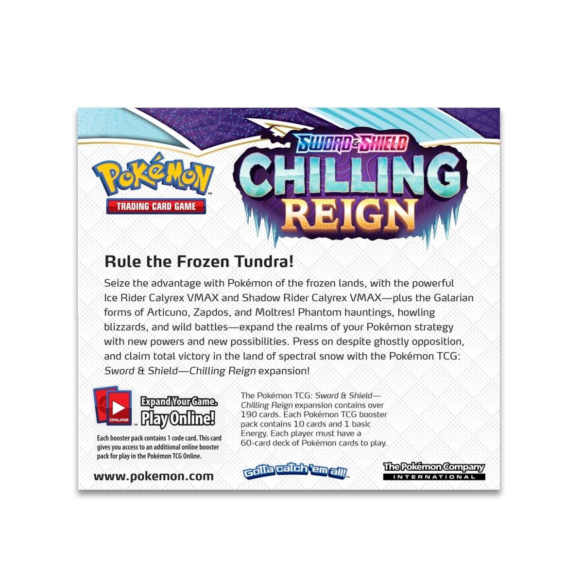 Pokémon TCG - Sword & Shield: Chilling Reign Booster Box Display-LaschoCards