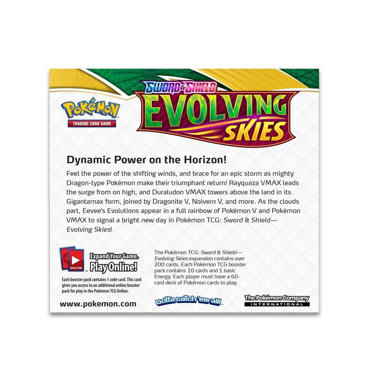 Pokémon TCG - Sword & Shield: Evolving Skies Booster Box Display