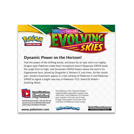 Pokémon TCG - Sword & Shield: Evolving Skies Booster Box Display