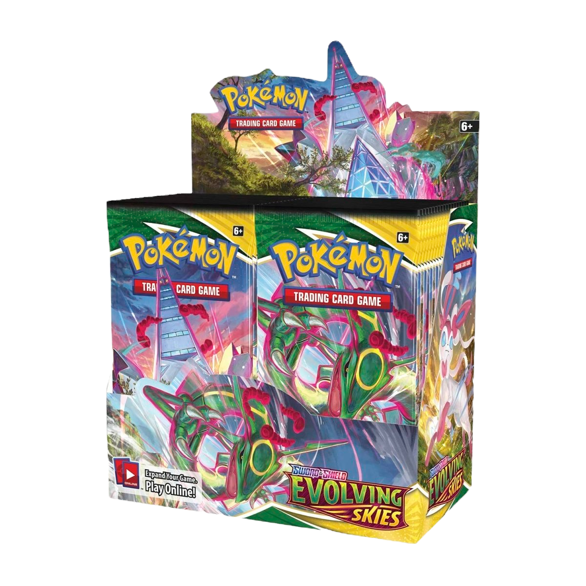 Pokémon TCG - Sword & Shield: Evolving Skies Booster Box Display