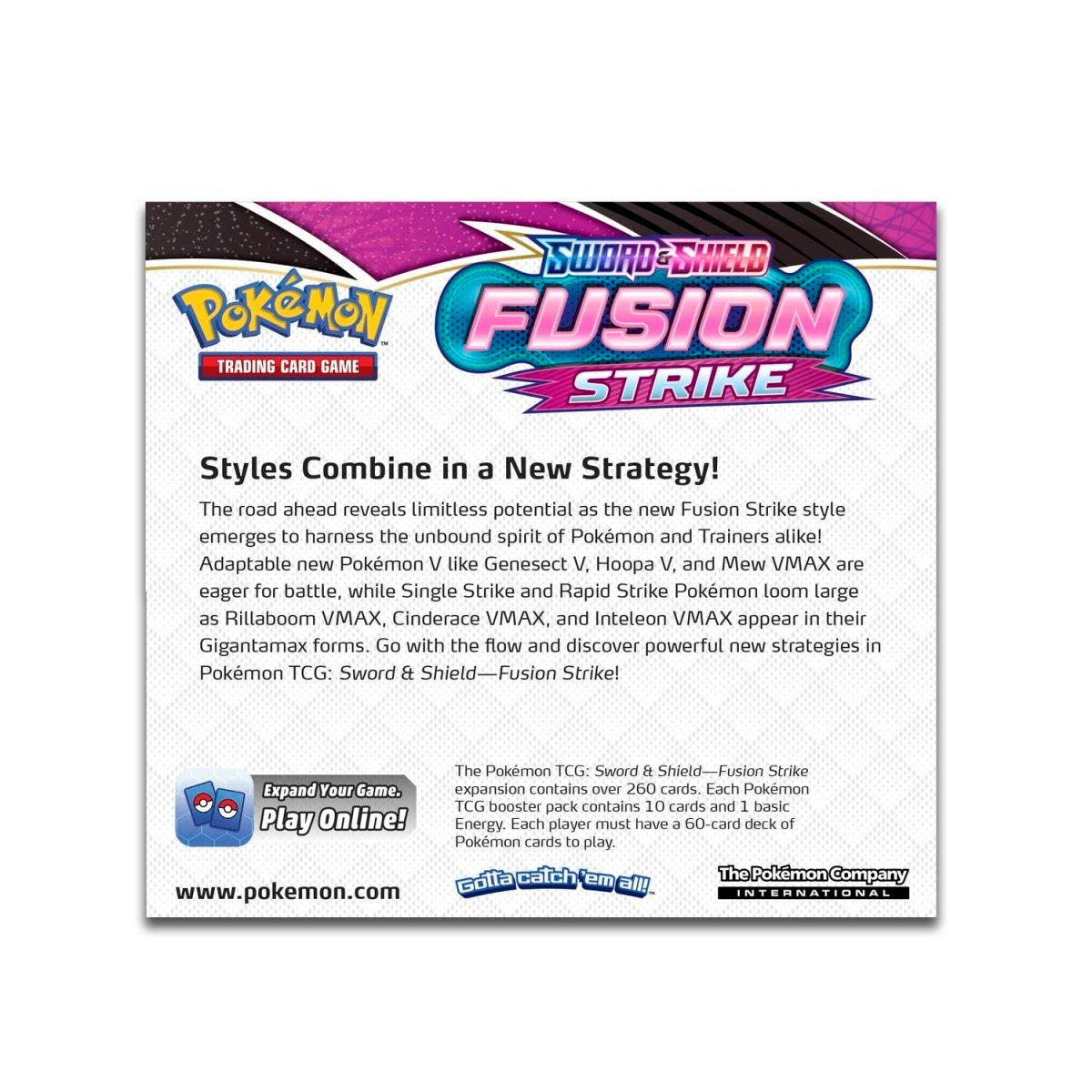 Pokémon TCG - Sword & Shield: Fusion Strike Booster Box Display