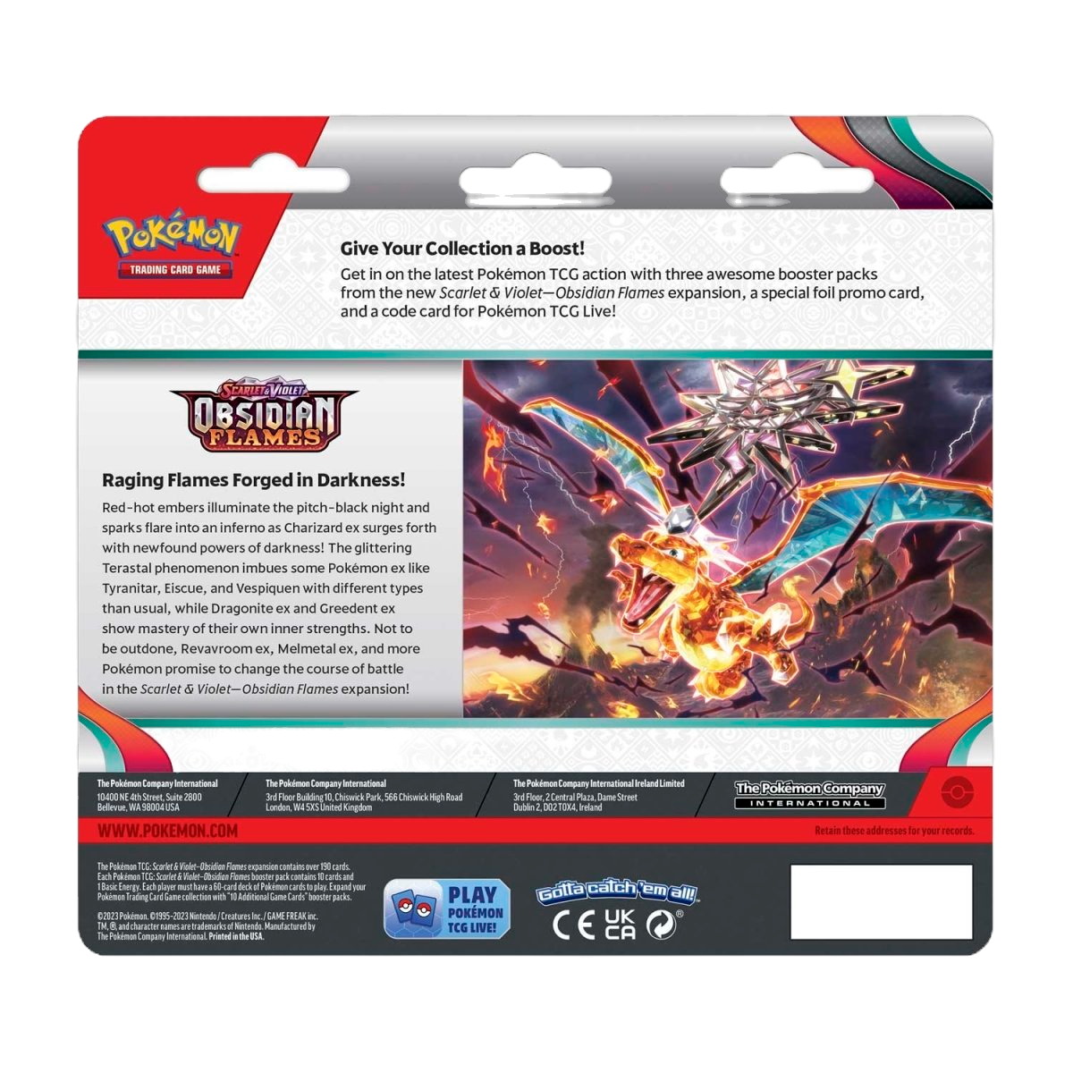 Pokémon TCG - Obsidian Flames 3-Pack Blister-3-Pack Blister-LaschoCards