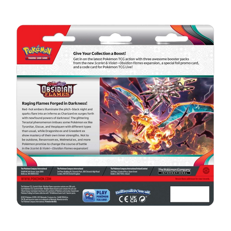 Pokémon TCG - Obsidian Flames 3-Pack Blister-3-Pack Blister-LaschoCards