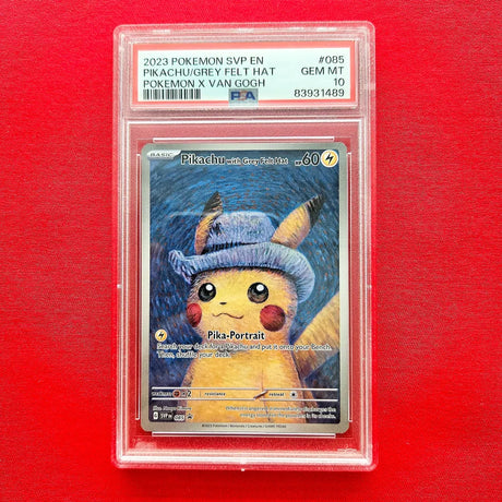 Pokémon TCG - Pikachu with grey felt hat Van Gogh Promo (PSA 10) desktop