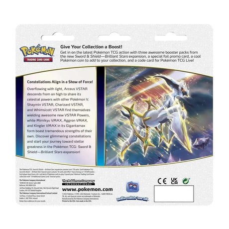 Pokémon TCG - Brilliant Stars 3-Pack Blister Leafeon-LaschoCards