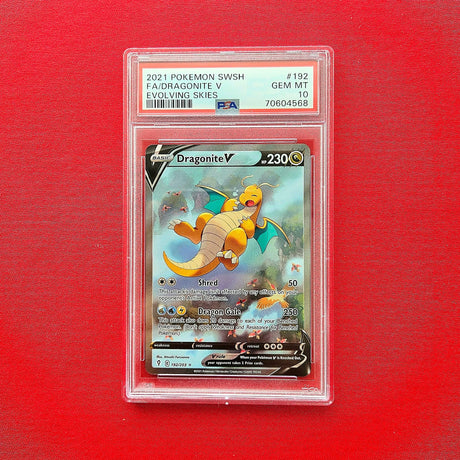 Pokémon TCG - Dragonite V Alt Art Evolving Skies 2021 - EN - (PSA 10)