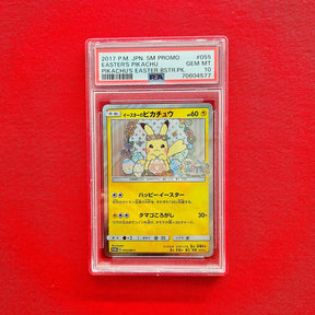 Pokémon TCG - Easter's Pikachu 055/SM-P (PSA 10)-LaschoCards
