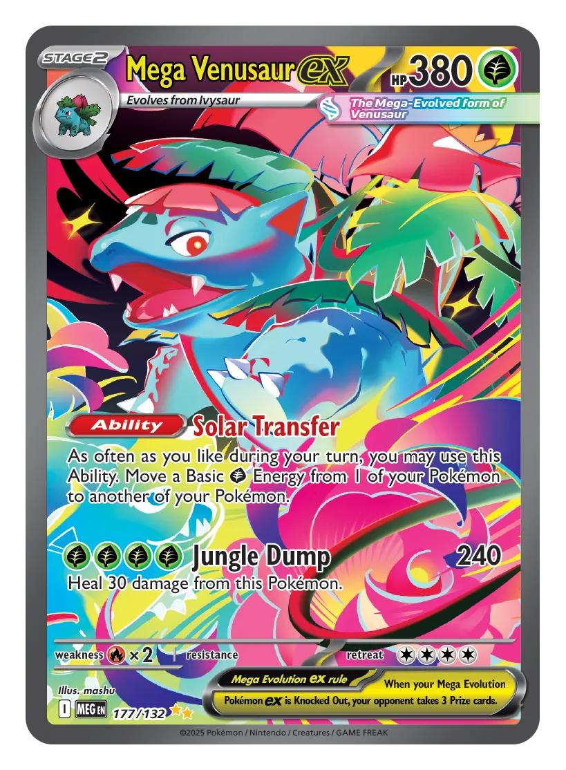 Mega Venusaur ex ME01 Mega Evolutions 