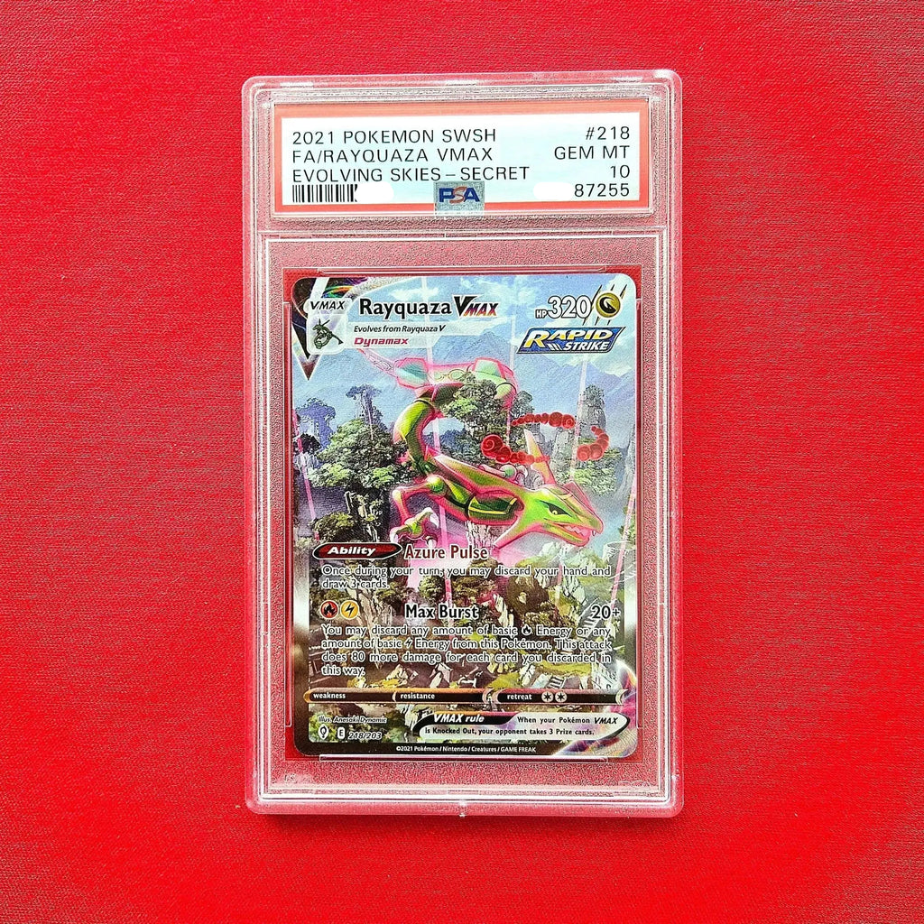 rare boxing cards Umbreon Vmax 2021 Pokemon Evolving Skies 214/203 Secret PSA 10