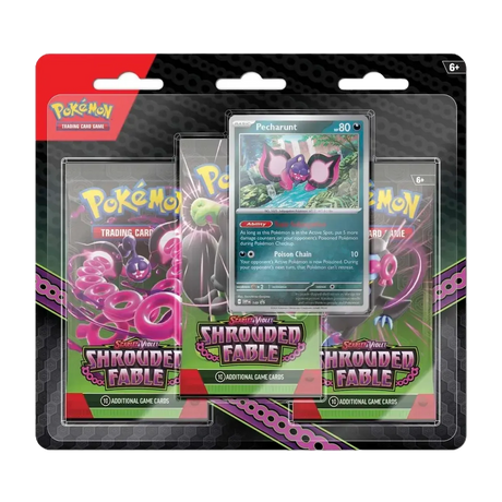 Pokémon TCG - Shrouded Fable Pecharunt 3-Pack Booster Blister