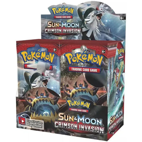Pokémon TCG - Sun & Moon: Crimson Invasion Booster Box Display