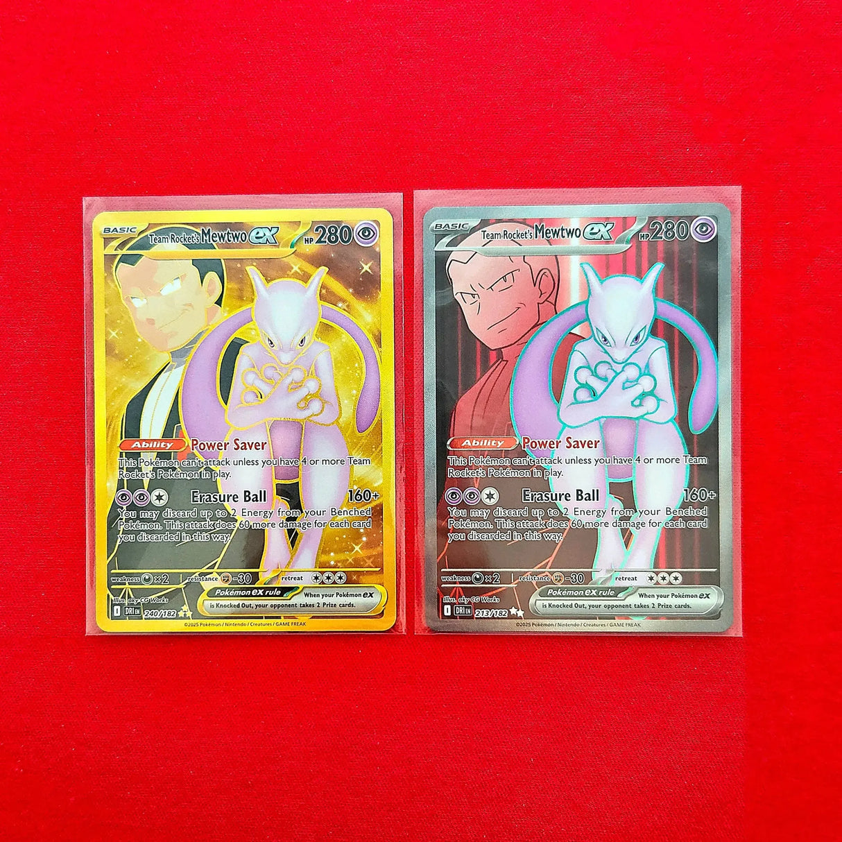 Pokémon TCG - Team Rocket's Mewtwo ex Gold & Fullart Destined Rivals