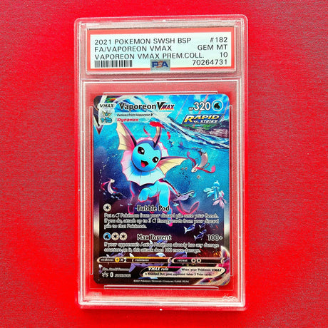 Pokémon TCG - Vaporeon VMAX Alt Art Promo - EN - (PSA 10)