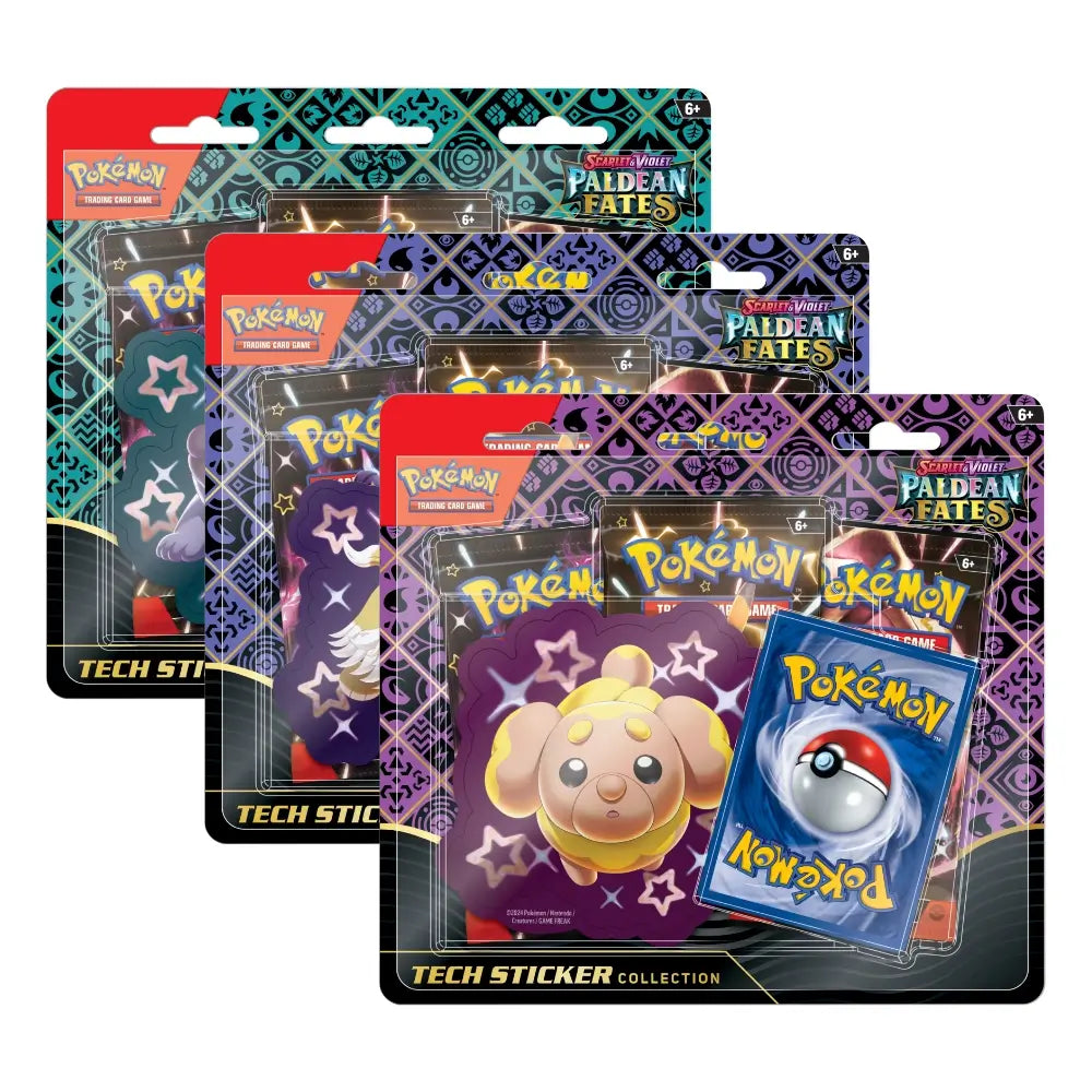 Pokémon TCG - Scarlet & Violet: Paldean Fates Tech Sticker Collection Set
