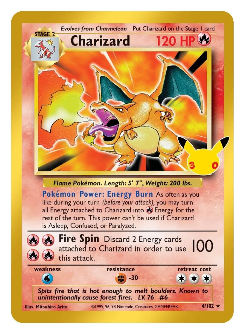Pokémon TCG - 30th Celebration Booster Pack laschocards Charizard