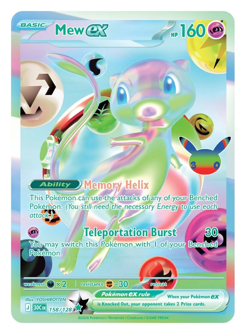 Pokémon TCG - 30th Celebration Booster Pack laschocards Mew ex