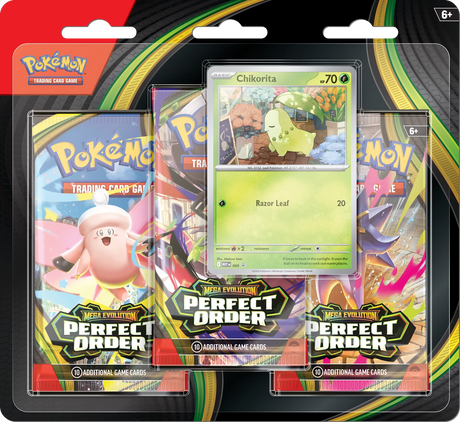 [Pre-Order] Pokémon TCG - Mega Evolution: Perfect Order 3-Pack Blister