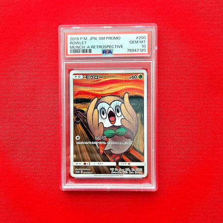 Pokémon TCG - Rowlet Munch Scream Promo SM-P 290 JPN (PSA 10)