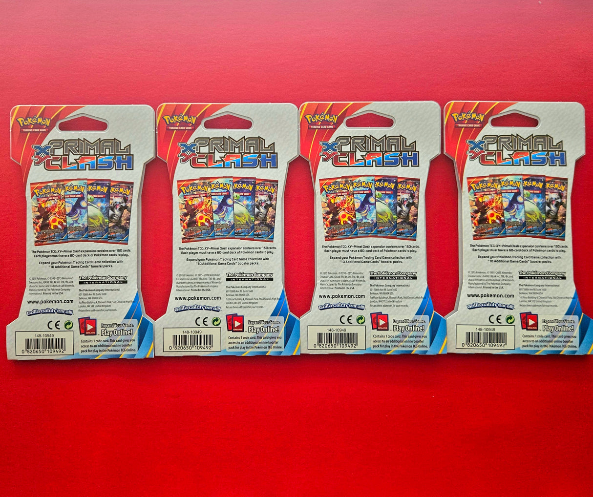 Pokémon TCG - XY Primal Clash Sleeved Booster Artset-LaschoCards