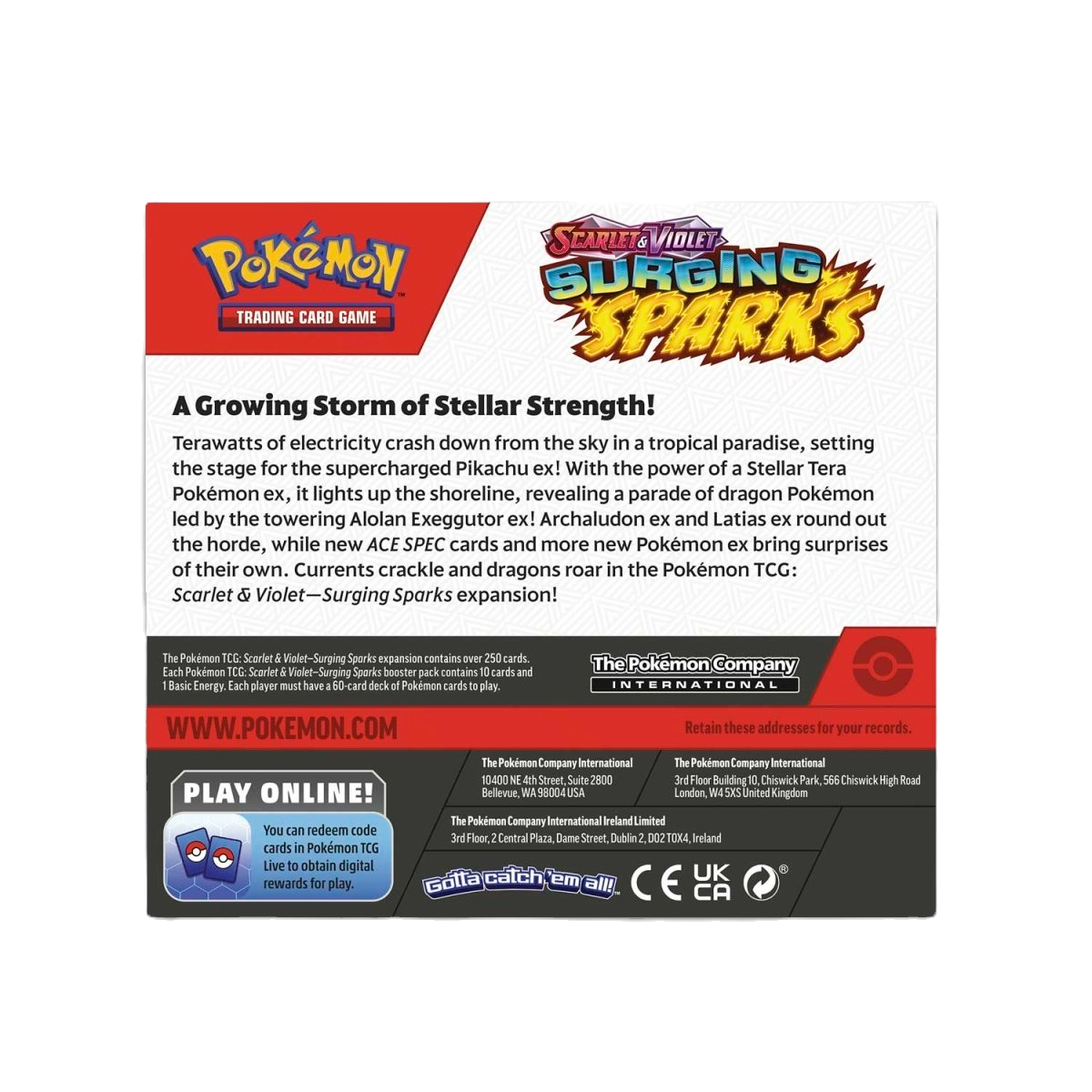 Pokémon TCG - Scarlet & Violet: Surging Sparks Booster Box Display